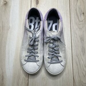 P448 John sneakers Women's Lavender Suede Size Eu 42 US 10.5 Made In Italy